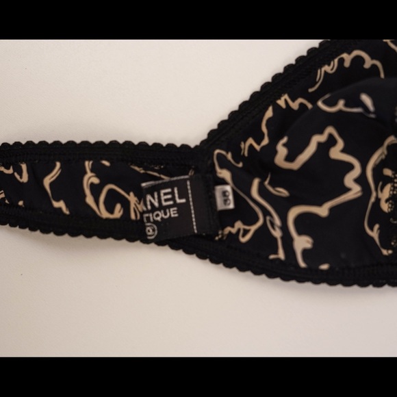 Chanel 1993 Black Camellia Bra - Picture 6 of 6